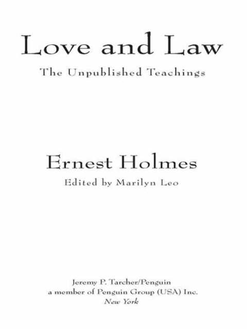 Cover image for book Love and Law