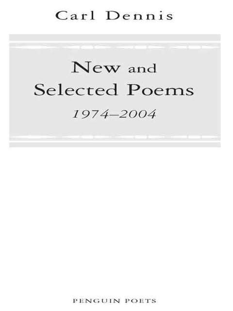 Cover image for book New and Selected Poems 1974-2004