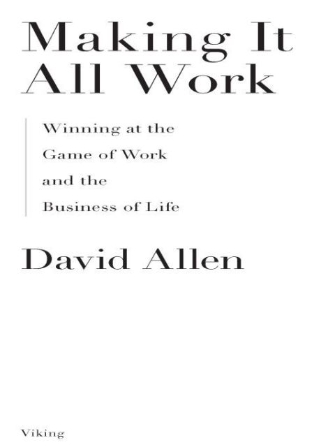 Cover image for book Making It All Work