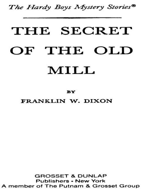 Cover image for book Hardy Boys 03: The Secret of the Old Mill