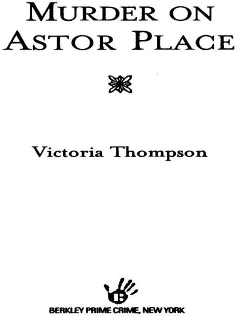 Cover image for book Murder on Astor Place