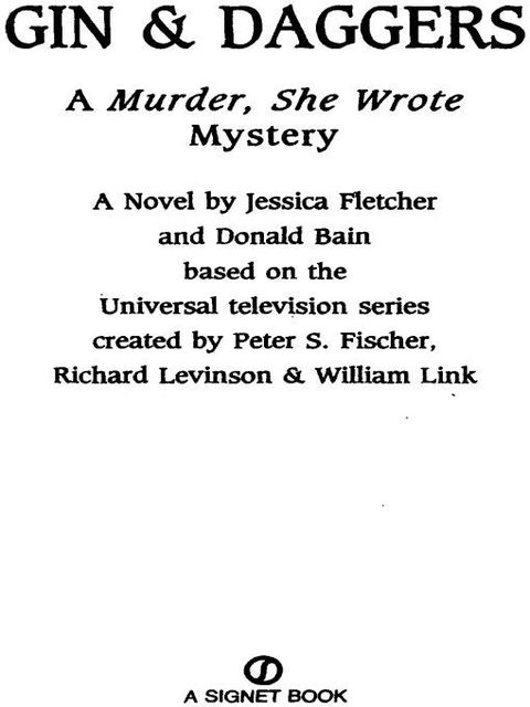 Cover image for book Murder, She Wrote: Gin and Daggers