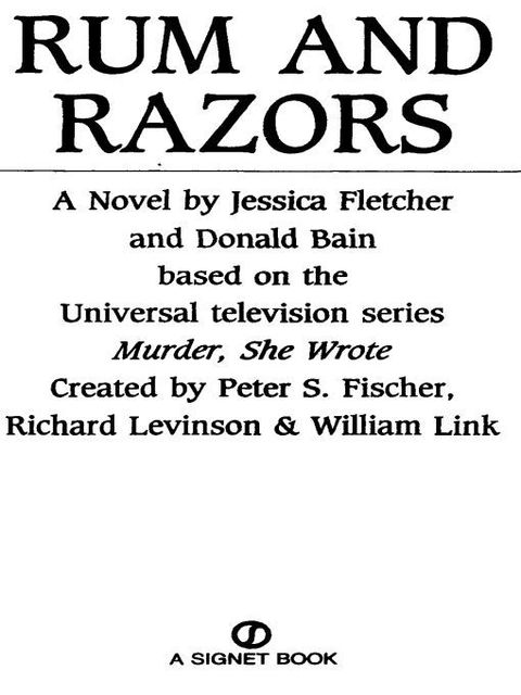Cover image for book Murder, She Wrote: Rum and Razors