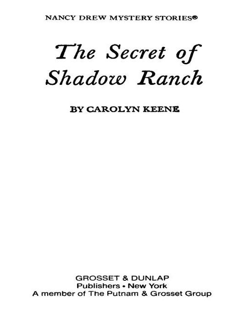 Cover image for book Nancy Drew 05: The Secret of Shadow Ranch