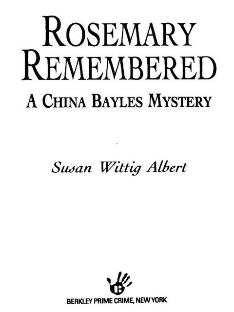 Cover image for book Rosemary Remembered