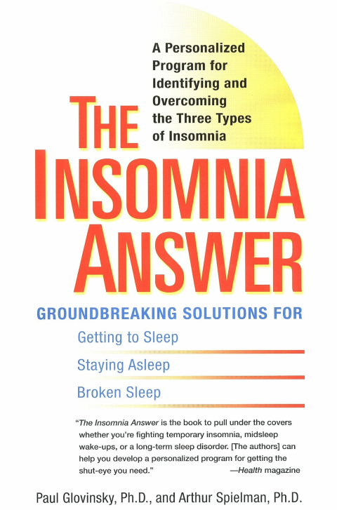 Cover image for book The Insomnia Answer