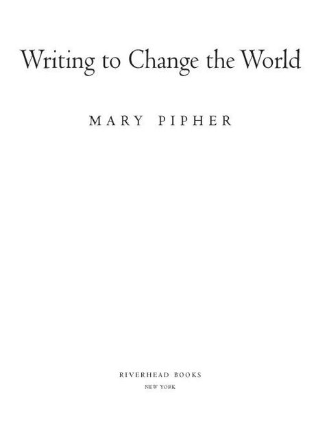 Cover image for book Writing to Change the World