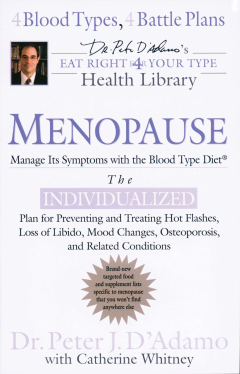 Cover image for book Menopause: Manage Its Symptoms with the Blood Type Diet