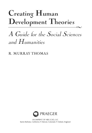 Creating Human Development Theories