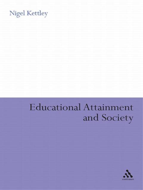 Cover image for book Educational Attainment and Society