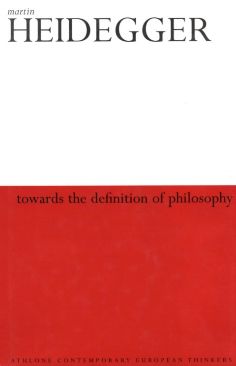 Cover image for book Towards the Definition of Philosophy