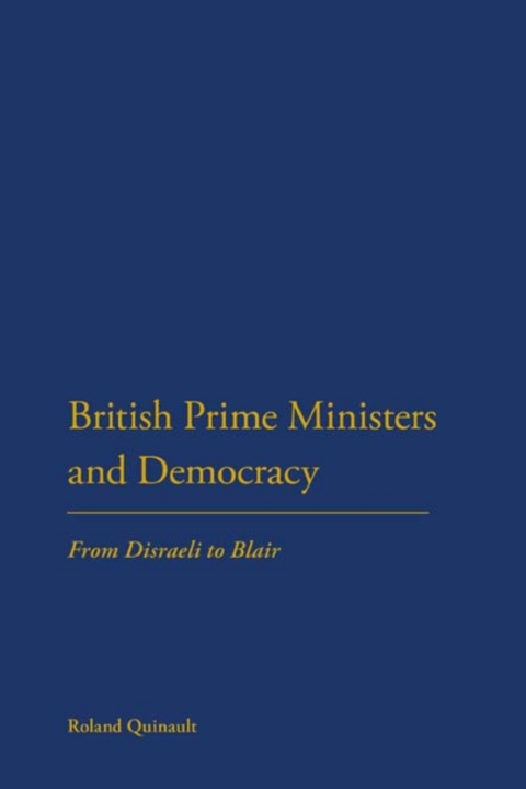 Cover image for book British Prime Ministers and Democracy