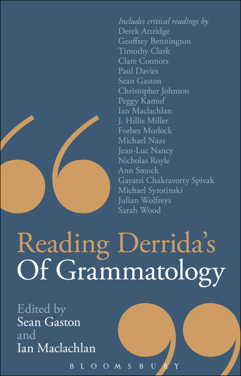 Cover image for book Reading Derrida's Of Grammatology