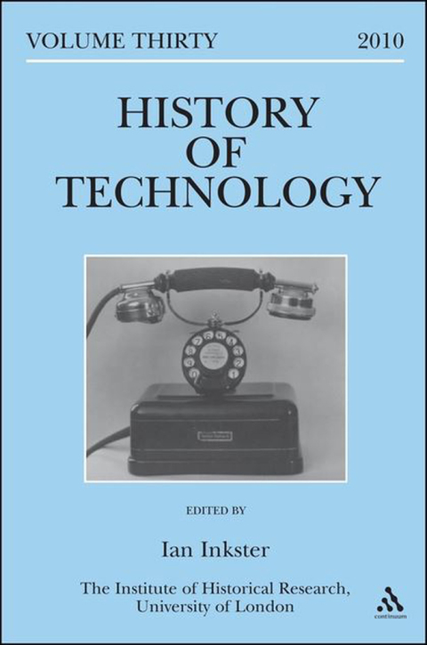 Cover image for book History of Technology Volume 30