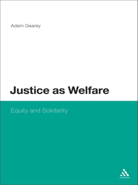 Cover image for book Justice as Welfare