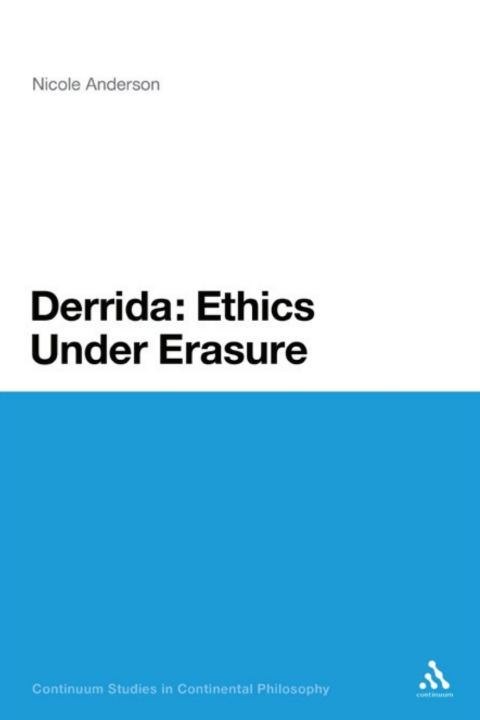 Cover image for book Derrida: Ethics Under Erasure