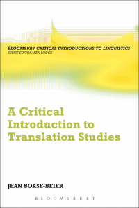 Cover image: A Critical Introduction to Translation Studies 1st edition 9780826435255