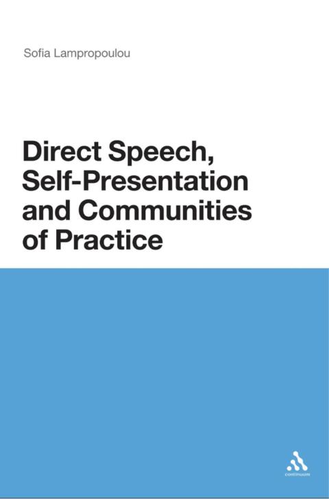 Cover image for book Direct Speech, Self-presentation and Communities of Practice