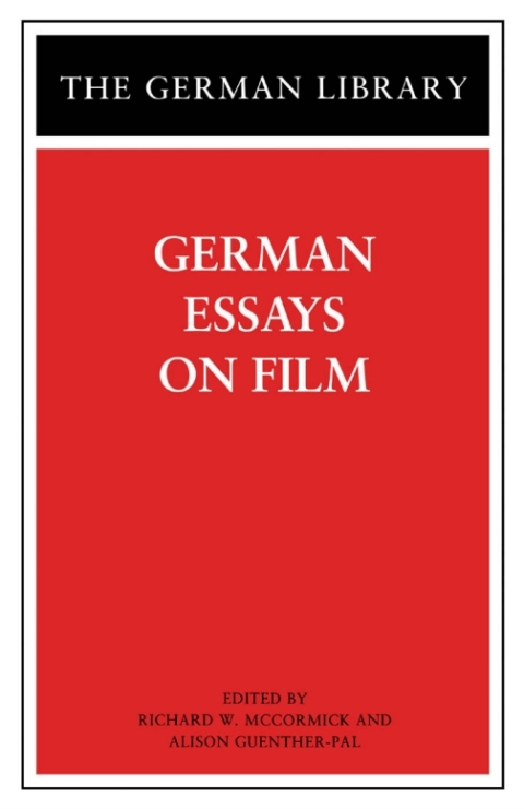 Cover image for book German Essays on Film