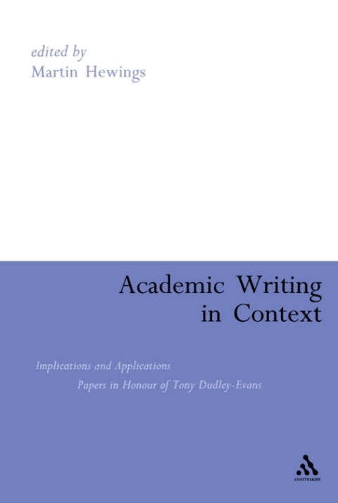 Cover image for book Academic Writing in Context