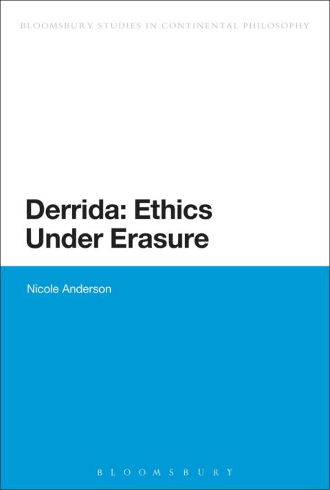 Cover image for book Derrida: Ethics Under Erasure