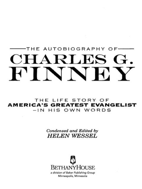 Cover image for book The Autobiography of Charles G. Finney