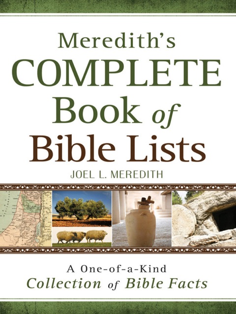 Cover image for book Meredith's Complete Book of Bible Lists