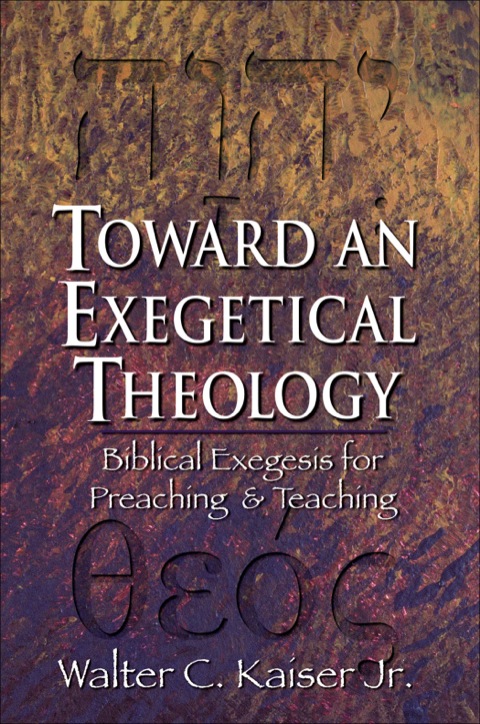 Cover image for book Toward an Exegetical Theology