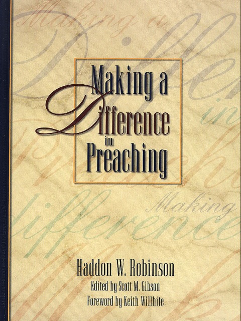 Cover image for book Making a Difference in Preaching