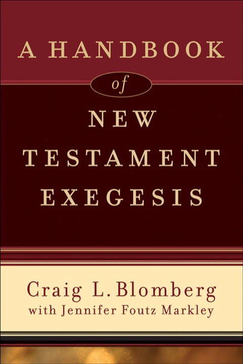 Cover image for book A Handbook of New Testament Exegesis