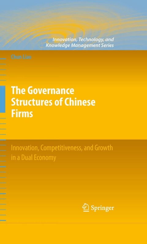 Cover image for book The Governance Structures of Chinese Firms