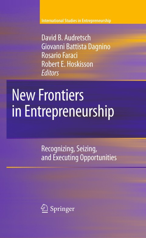 Cover image for book New Frontiers in Entrepreneurship
