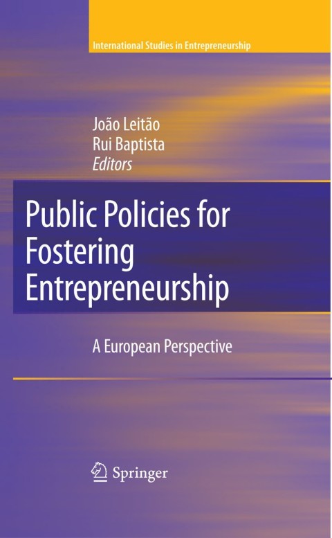 Cover image for book Public Policies for Fostering Entrepreneurship