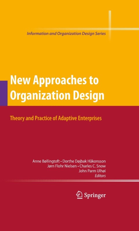 Cover image for book New Approaches to Organization Design