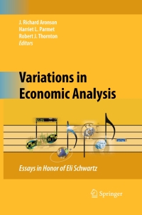 Cover image: Variations in Economic Analysis 9781441911810