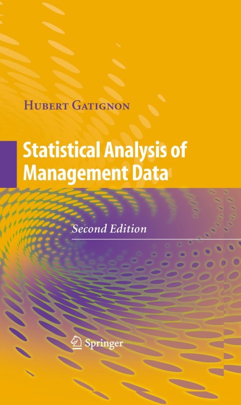 Cover image for book Statistical Analysis of Management Data