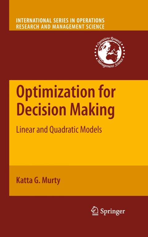 Cover image for book Optimization for Decision Making