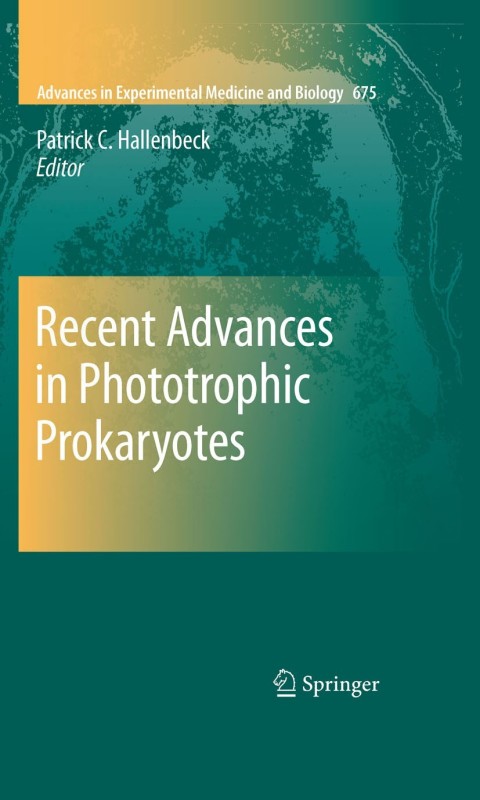 Cover image for book Recent Advances in Phototrophic Prokaryotes