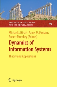 صورة الغلاف: Dynamics of Information Systems 1st edition 9781441956897