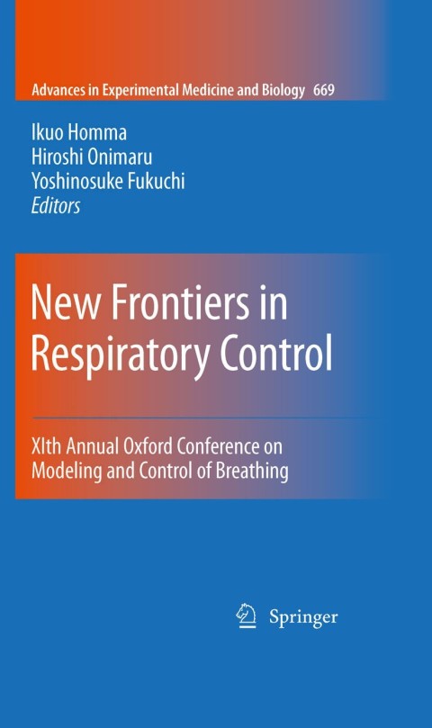 Cover image for book New Frontiers in Respiratory Control