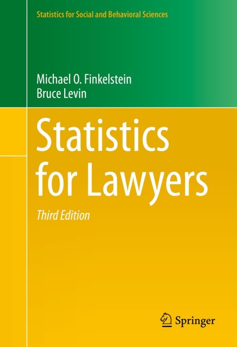 Cover image for book Statistics for Lawyers