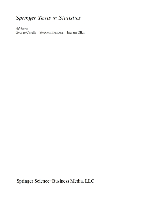 Statistics and Finance 