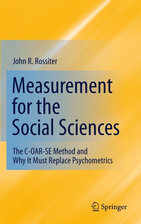 Cover image for book Measurement for the Social Sciences