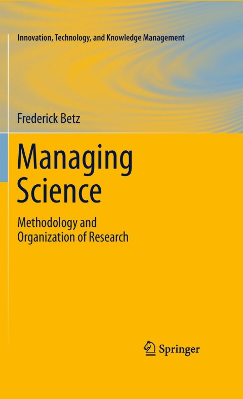 Cover image for book Managing Science