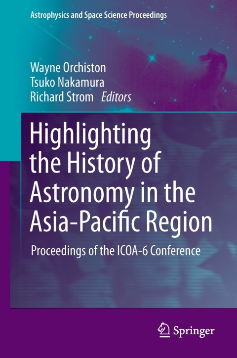 Cover image for book Highlighting the History of Astronomy in the Asia-Pacific Region