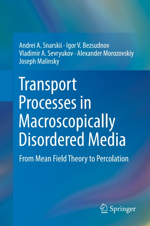 Cover image for book Transport Processes in Macroscopically Disordered Media
