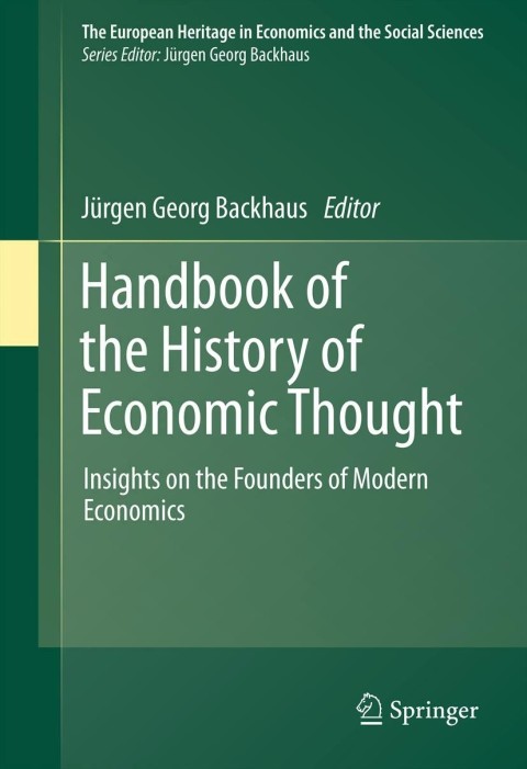 Cover image for book Handbook of the History of Economic Thought