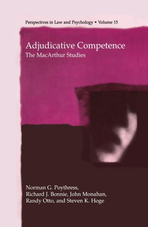 Cover image for book Adjudicative Competence