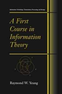 Cover image: A First Course in Information Theory 9780306467912