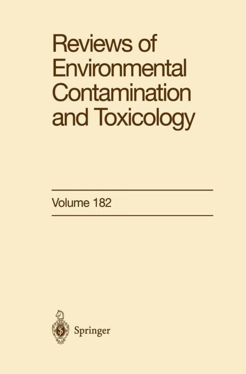 Cover image for book Reviews of Environmental Contamination and Toxicology
